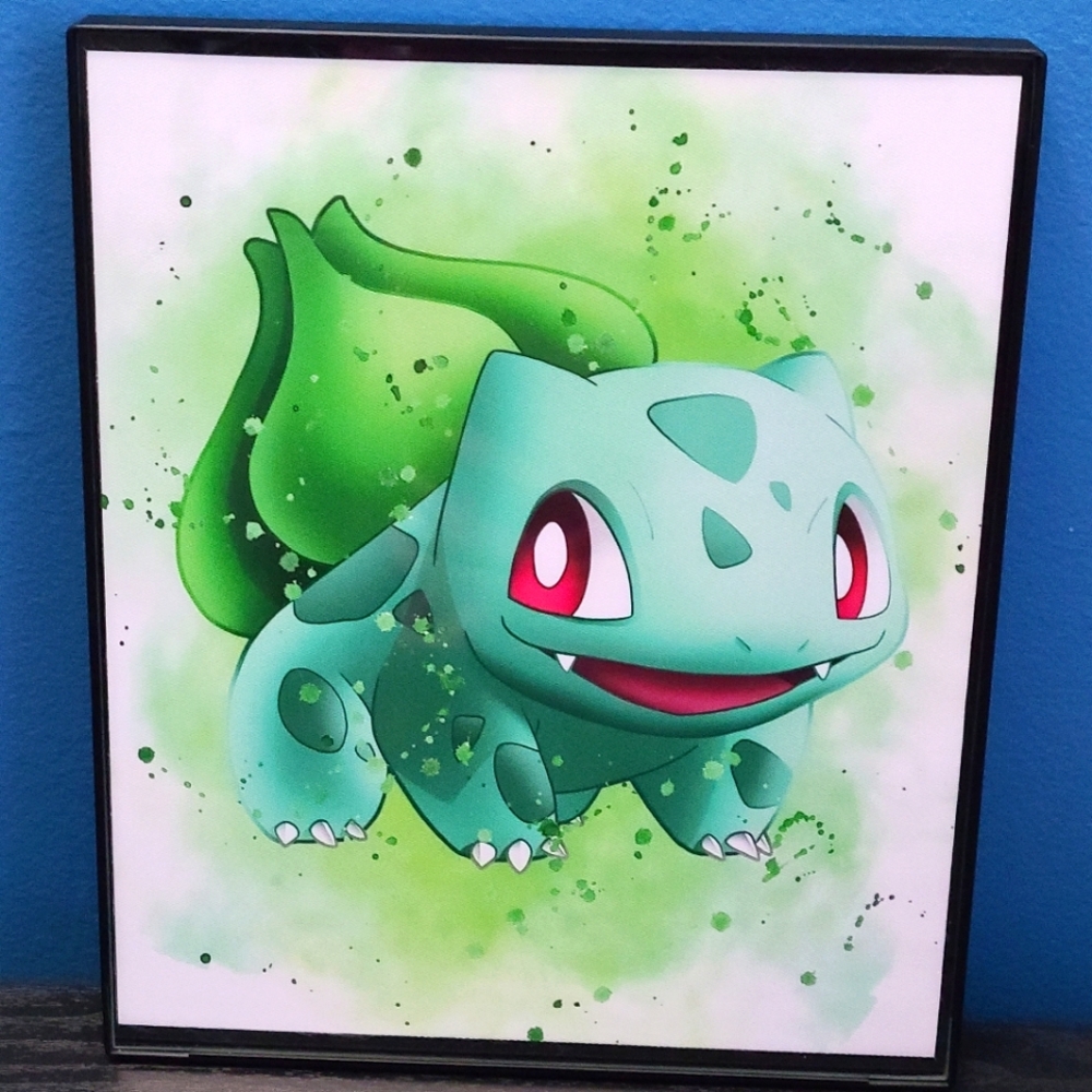 Pokemon Bulbasaur Framed Canvas Wall Art